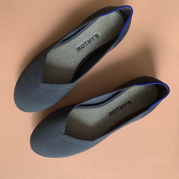 Rothy’s Navy Blue Flats 7.5 - Picture 1 of 5